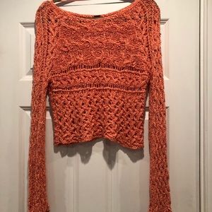 Free People orange sweater